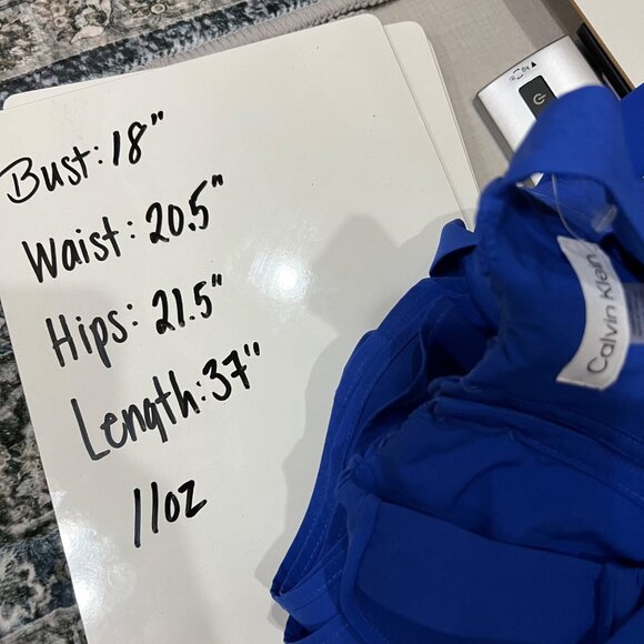 Calvin Klein Commuter Halter A-Line Dress Dazzling Blue Size 2 NWT - Picture 11 of 11